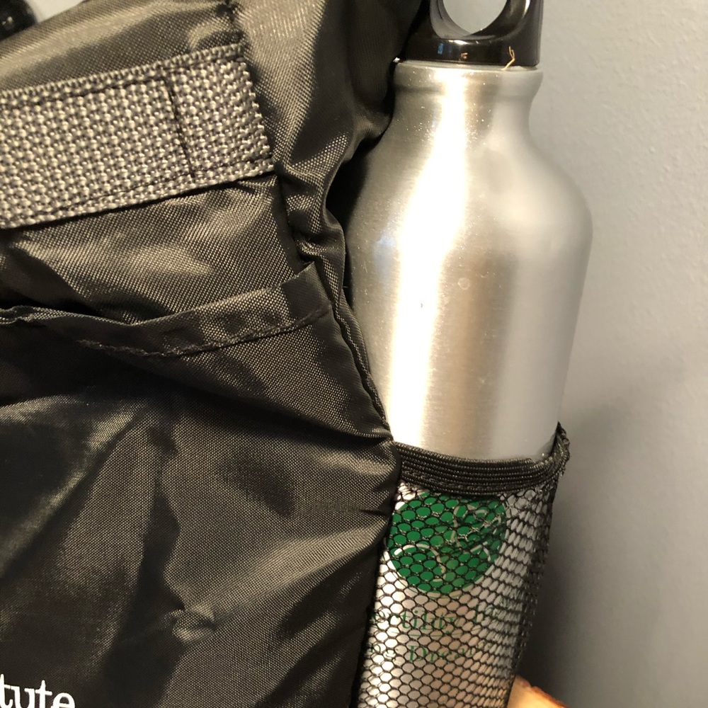 2 Black Totes includes Stainless Steel Water bot
